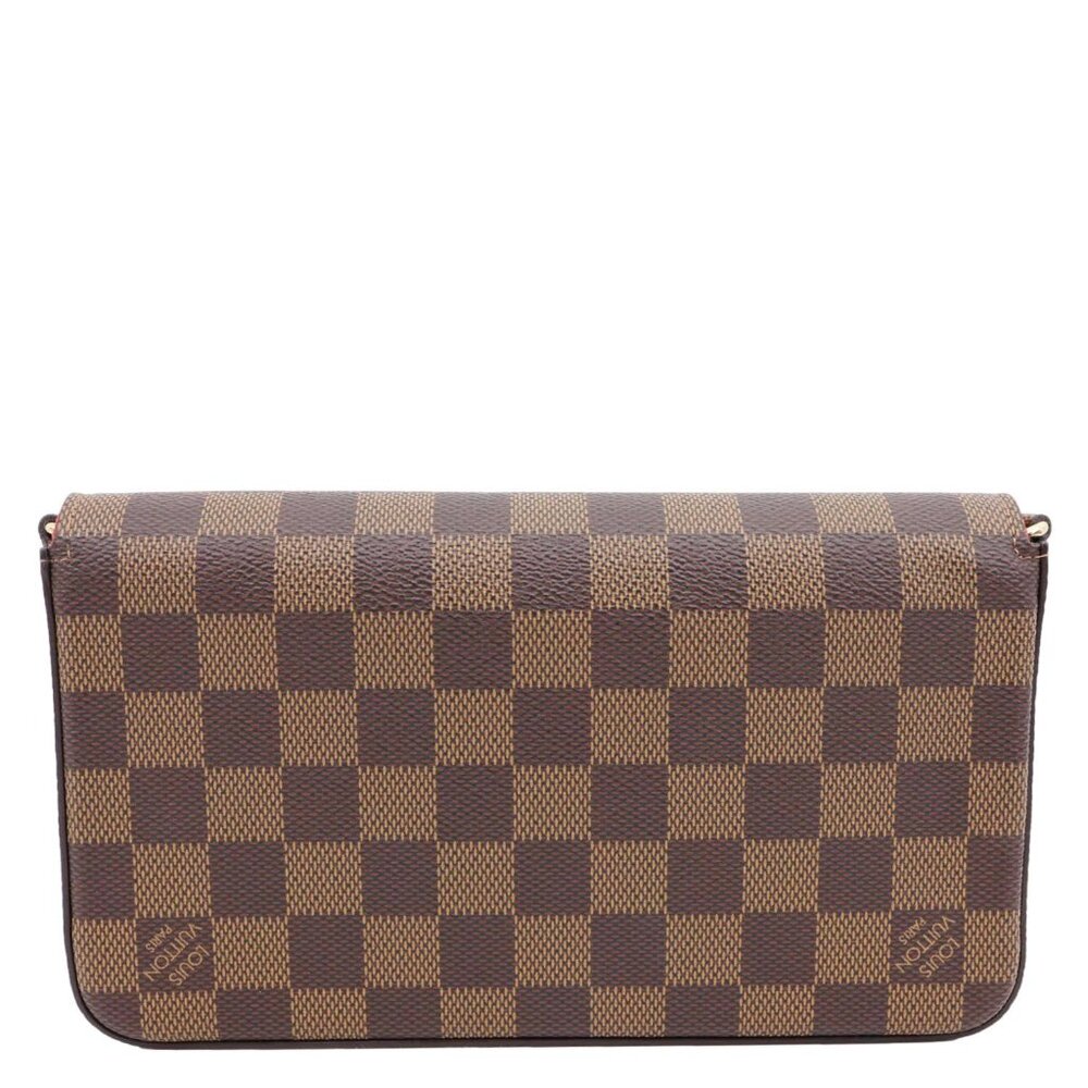 Louis Vuitton Felicie Pochette Damier Ebene Crossbody Bag Brown - Picture 5 of 13